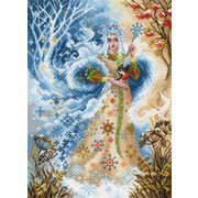 Канва с нанесенным рисунком Матрёнин посад "Волшебница зима"