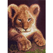 Канва с нанесенным рисунком Матрёнин посад "Маленький львенок"