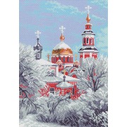 Канва с нанесенным рисунком Матрёнин посад "Зимний собор"