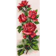 Набор для вышивания крестом Матрёнин посад "Алые розы"