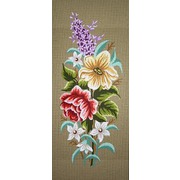 Канва/ткань с нанесенным рисунком Gobelin-L "Весенние цветы"