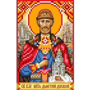Ткань с рисунком для вышивки бисером Матрёнин посад "Святой князь Дмитрий Донской"