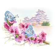 Ткань с рисунком для вышивки бисером Матрёнин посад "Восточная весна"