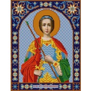 Ткань с рисунком для вышивки бисером Конёк "Святой Георгий"
