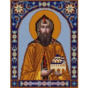Ткань с рисунком для вышивки бисером Конёк "Святой Даниил"