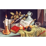 Канва с нанесенным рисунком Gobelin-L "Натюрморт со свечей"