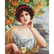 Набор для вышивания крестом Luca-S "Красавица под апельсиновым деревом"