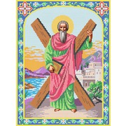 Ткань с рисунком для вышивки бисером Вертоградъ "Святой Апостол Андрей Первозванный"