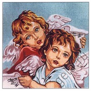 Канва с нанесенным рисунком Gobelin-L "Пара ангелов"