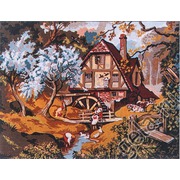 Канва с нанесенным рисунком Gobelin-L "На мельнице весной"
