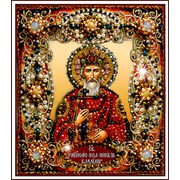 Набор для вышивания хрустальными бусинами Образа в каменьях "Святой Владимир"