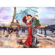 Ткань с рисунком для вышивки бисером Глурия (Астрея) "Французский поцелуй"