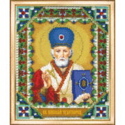 Набор для вышивания бисером Чаривна Мить "Икона святителя Николая Чудотворца"