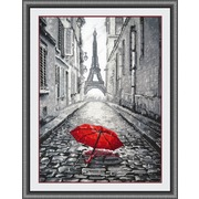 Набор для вышивания крестом Овен "В Париже дождь"
