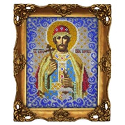 Ткань с рисунком для вышивки бисером Вышиваем бисером "Принт Святой Князь Борис"