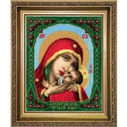 Набор для вышивания крестом Чаривна Мить "Икона Образ Пресвятой Богородицы Касперовской"