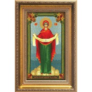 Набор для вышивания крестом Чаривна Мить "Икона Образ Пресвятой Богородицы Покрова"