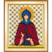 Набор для вышивания бисером Чаривна Мить "Икона святая преподобная Апполинария"