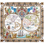 Набор для вышивания крестом Марья искусница "Карта мира"