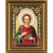 Набор для вышивания крестом Чаривна Мить "Икона Великомученика Пантелеймона"