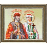 Набор для вышивания бисером Золотое Руно "Икона Святых Князей Бориса и Глеба"
