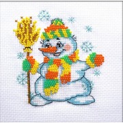Набор для вышивания бисером Паутинка "Снеговичок"