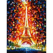 Набор для раскрашивания Белоснежка "Париж - огни Эйфелевой башни"