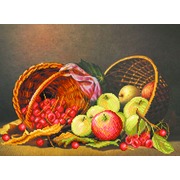 Ткань с рисунком для вышивки бисером Матрёнин посад "Яблочная пора"