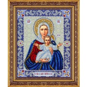 Набор для вышивания бисером Паутинка "Пресвятая Богородица Леушинская"