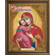 Набор для выкладывания мозаики Алмазная живопись "Икона Владимирская Богородица"