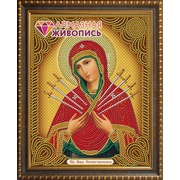 Набор для выкладывания мозаики Алмазная живопись "Икона Богородица Семистрельная"