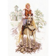 Набор для вышивания крестом Алиса "Юноша на белом коне"