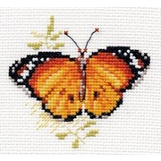Набор для вышивания крестом Алиса "Яркие бабочки. Оранжевая"