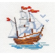 Набор для вышивания крестом Алиса "Кораблик"