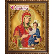 Набор для выкладывания мозаики Алмазная живопись "Икона Иверская Богородица"