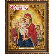 Набор для выкладывания мозаики Алмазная живопись "Икона Трех Радостей (Святое семейство)"