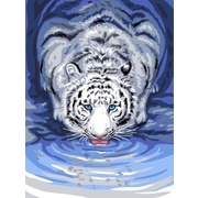 Канва с нанесенным рисунком Grafitec "Белый тигр"