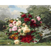 Набор для раскрашивания Белоснежка "Розы и ягодная корзинка"