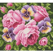 Набор для выкладывания мозаики Паутинка "Розы и анютины глазки"