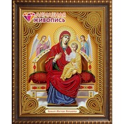 Набор для выкладывания мозаики Алмазная живопись "Икона Божией Матери Всецарица"