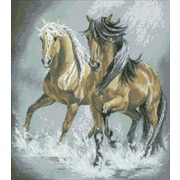 Набор для выкладывания мозаики Паутинка "Пара лошадей"