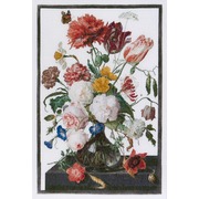 Набор для вышивания крестом Thea Gouverneur "Цветы в стеклянной вазе"