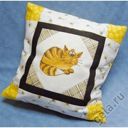 Набор для вышивания крестом Марья искусница наволочка для подушки "Уютный кот"