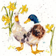 Набор для вышивания крестом Bothy Threads "Ducks And Daffs" (Весёлые утки)