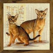 Набор для вышивания крестом Риолис "Абиссинские кошки"