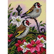 Набор для выкладывания мозаики Вышиваем бисером "Птицы на цветах"