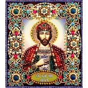 Набор для вышивания хрустальными бусинами Образа в каменьях "Святой Игорь"