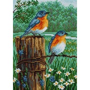 Набор для выкладывания мозаики Вышиваем бисером "Птички"