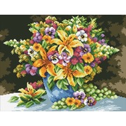 Набор для выкладывания мозаики Паутинка "Букет с лилиями"