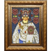 Набор для вышивания бисером Вышиваем бисером "Икона Святой Николай Чудотворец (трунцал)"